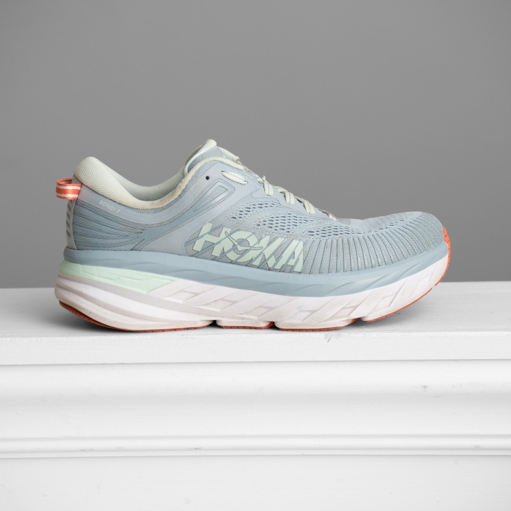 Hoka Bondi 7 Womens Sz 8.5 Running Shoes Athleisure Orthopedic Comfort Sporty